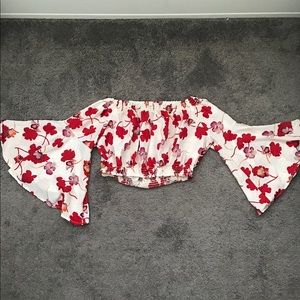 Off-the shoulder crop top